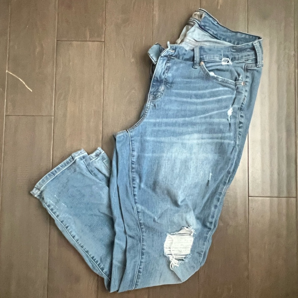 Torrid Medium Blue Boyfriend Straight Jeans